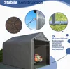 Gerätehaus Garagenzelt Carport Folienzelt Gartenschuppen Produktbild-Vorschau 4