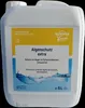 A white plastic jug of liquid algicide for swimming pools. Produktbild-Vorschau