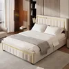 Łóżko hydrauliczne INONEFT, 140x200 cm, łóżko z materacem Podgląd zdjęcia produktu 4