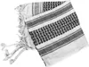 A black and white keffiyeh scarf is laid out on a white background. Náhled obrázku produktu