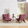Sedia lounge MODFU con gambe in legno + poggiapiedi, Anteprima dell’immagine prodotto 10