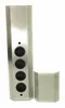 A vertical power strip with four outlets and a separate cover piece, shown against a white background. Produktbild-Vorschau