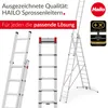 Scala telescopica Hailo FLEXLINE in alluminio 13 pioli, H: Anteprima dell’immagine prodotto 25