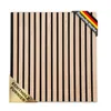 A square acoustic panel with vertical wooden slats and black felt backing, displayed on a white background. Produktbild-Vorschau