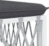 vidaXL 5 tlg. Garten Lounge Set mit Kissen Weiß Stahl - Produktbild-Vorschau 7
