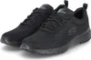 A pair of black Skechers Flex Appeal 3.0 shoes are shown against a white background. Podgląd zdjęcia produktu