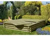 Sandkasten Paulo 180 × 180 cm aus Holz-Palisaden Ø 10 cm Produktbild-Vorschau 1