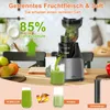 HOMELUX Entsafter 140 MM Slow Juicer 150W Einfüllschacht Produktbild-Vorschau 5