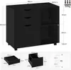 WOLTU Rollcontainer, Aktenschrank mit 3 Schubladen, 5 Produktbild-Vorschau 3