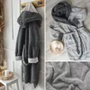 CalmyLIFE Badjas dames, zachte ochtendjas - met Productafbeelding-voorbeeld 6