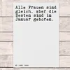 Mr. & Mrs. Panda Grußkarte Alle Frauen sind gleich,... - Produktbild-Vorschau 2