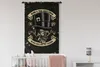 MuchoWow® Wandteppich Wandbehang Totenkopf - Hut - Retro - Produktbild-Vorschau 2