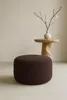 Moon Pouf rund Ø40x40 cm Braun – Sitzhocker in Stoff Quelle Produktbild-Vorschau 1