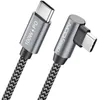deleyCON 2m 100W USB C Ladekabel Winkel 90 Grad - C auf C - Produktbild-Vorschau 1