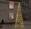 vidaXL Sapin de Noël LED en forme de cône Blanc chaud 1400 Voir les images du produit 9
