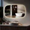 S'AFIELINA 80×50 cm Badspiegel mit Beleuchtung Oval LED Produktbild-Vorschau 1