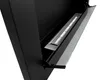 Wandhängender Biokamin mit Glas 90x40x12 cm Schwarz Produktbild-Vorschau 2