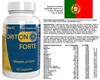 A bottle of vitamins with nutritional information and a Portuguese flag. Náhled obrázku produktu