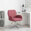 Sedia girevole vidaXL, 54 x 58 x 90 cm, bordeaux, rivestita Anteprima dell’immagine prodotto 2