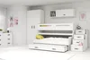 Kinderhochbett mit Stauraum und Matratzen 80x200 IDA 1 – Produktbild-Vorschau 2