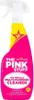 A pink spray bottle of cleaning product against a white background. Produktbild-Vorschau