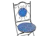 BELIANI Balkon Set Schwarz u. Blau aus Metall Mosaik Muster Produktbild-Vorschau 10