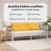 vidaXL Zadný vankúš svetložltý 180 x 50 cm manšestrová Náhľad obrázku produktu 6