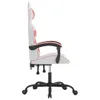 vidaXL Gaming-Stuhl Weiß und Rosa Kunstleder Produktbild-Vorschau 4