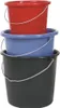 Eimer - Plastik, rund, 10 Liter, rot Produktbild-Vorschau 2