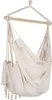 BELIANI Hängesessel Beige aus Buchenholz und Baumwolle Produktbild-Vorschau 7