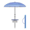 SONGMICS Sonnenschirm ∅160 cm, Strandschirm, Sonnenschutz Produktbild-Vorschau 2
