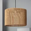 A hanging lamp with a brown rope shade. Náhľad obrázku produktu