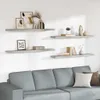 vidaXL Závěsné police 4 ks. Betonově šedé 120x23,5x3,8 cm Náhled obrázku produktu 2