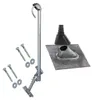 PremiumX BASIC X120-48F Dachsparrenhalter 120cm Mast Kappe Produktbild-Vorschau 1