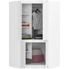 Szafa narożna S100 AKORD Biała 100x50x180 cm Podgląd zdjęcia produktu 2