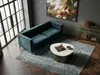 FineBuy Couchtisch Gold 63cm mit weißer Marmor Tischplatte Produktbild-Vorschau 4