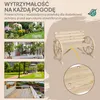 Banc de jardin Outsunny Banc 2 places Banc en bois Design Voir les images du produit 6