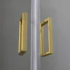 Box doccia semicircolare 90x90 oro spazzolato cristallo Anteprima dell’immagine prodotto 4