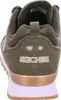 The back view of a green Skechers sneaker. Voir les images du produit