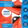 Plachta 140g/m² nepromokavá plachta s oky Oranžová 600x1000 Náhled obrázku produktu 4