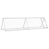 vidaXL Klatka dla kurczaków srebrna 400x105x91 cm Stal Podgląd zdjęcia produktu 1