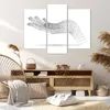Bild auf Leinwand - Leinwandbild - 3 Teile - Hand Grafik Produktbild-Vorschau 7