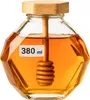 Honigglas 380 ml mit Bambusdeckel und Integriertem Produktbild-Vorschau 1