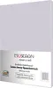 A product image of a folded bed sheet on a light gray background. Produktbild-Vorschau