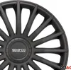 Sparco wieldeksels, 16 inch, Treviso, zwart, 4-delig Productafbeelding-voorbeeld 7