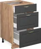 Mobiletto base per cucina Vicco Fame-Line Antracite-oro 50 Anteprima dell’immagine prodotto 4