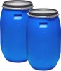Lot de 2 fûts à couvercle 120 litres en PEHD, fûts Voir les images du produit 1