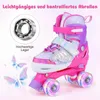 COSTWAY Kinder Rollschuhe Schmetterling mit 4 leuchtenden Produktbild-Vorschau 5