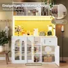 MODFU Vitrína s LED osvětlením, kuchyňská skříň do kuchyně Náhled obrázku produktu 4