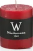 Stumpenkerze aus Paraffin, Rubin, Marble Rustik, Wiedemann, Produktbild-Vorschau 3